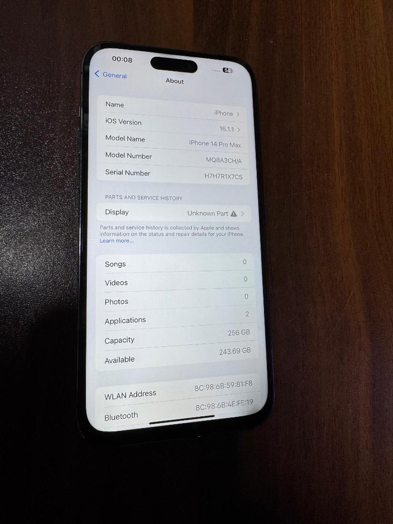 Refurbished Apple iPhone 14 Pro Max 256GB | Factory Unlocked Smartphone | Like New Condition | Fully Tested and Certified | Includes Warranty | Premium Performance and Stunning Display