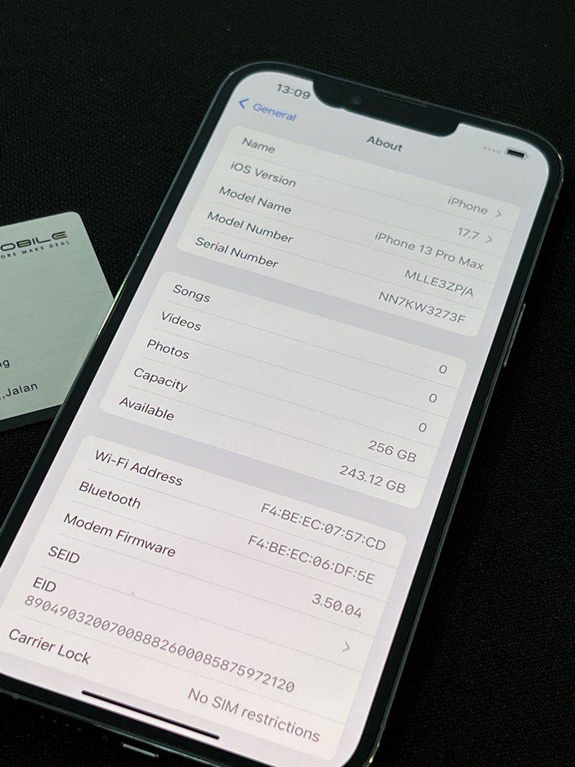 Brand New iPhone 13ProMax 6GB+256GB Dual SIM Redefining Power, Performance, and Innovation Pro Grand cameras for videos smartphones
