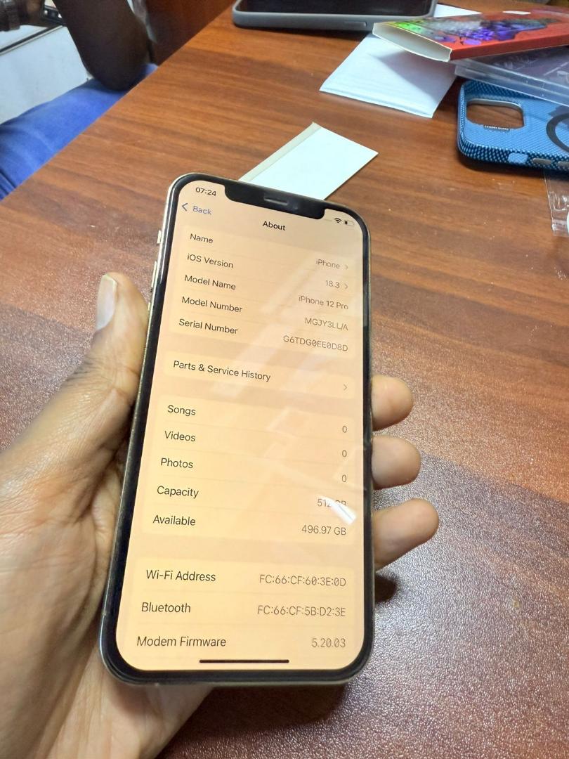 Refurbished Apple iphone 12 pro 512GB + 6GB  Smartphone Face ID   6.1 Inch+ 5G network iphone12 Pro