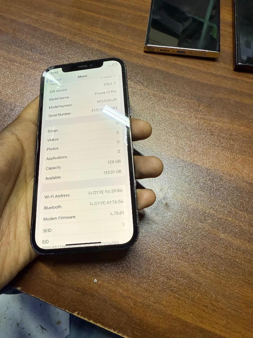 Refurbished Apple Iphone 12 pro 256GB/128G+6G Smartphone Face ID   6.1 Inch+ 5G network iphone12 Pro All original