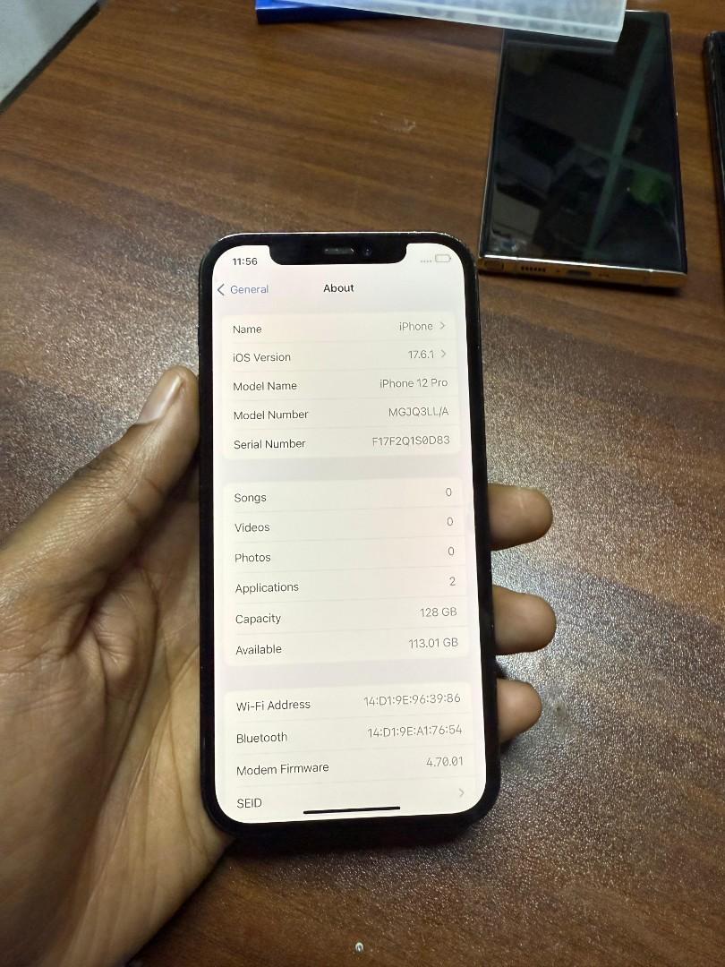 Refurbished Apple Iphone 12 pro 256GB/128G+6G Smartphone Face ID   6.1 Inch+ 5G network iphone12 Pro All original