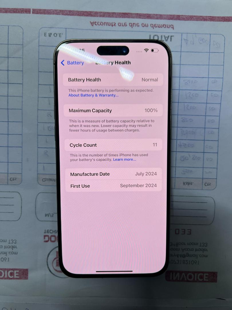NEW IPHONE 15 PRO MAX 256GB Apple smartphone 5G 5x Zoom camera battery 100%  Natural Titanum 8GB + 256GB