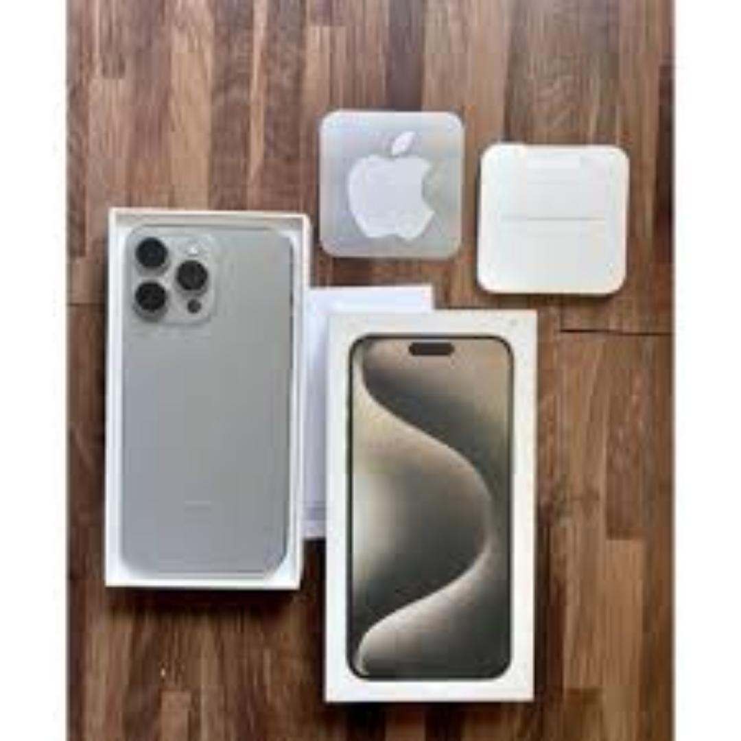 NEW IPHONE 15 PRO MAX 256GB Apple smartphone 5G 5x Zoom camera battery 100%  Natural Titanum 8GB + 256GB