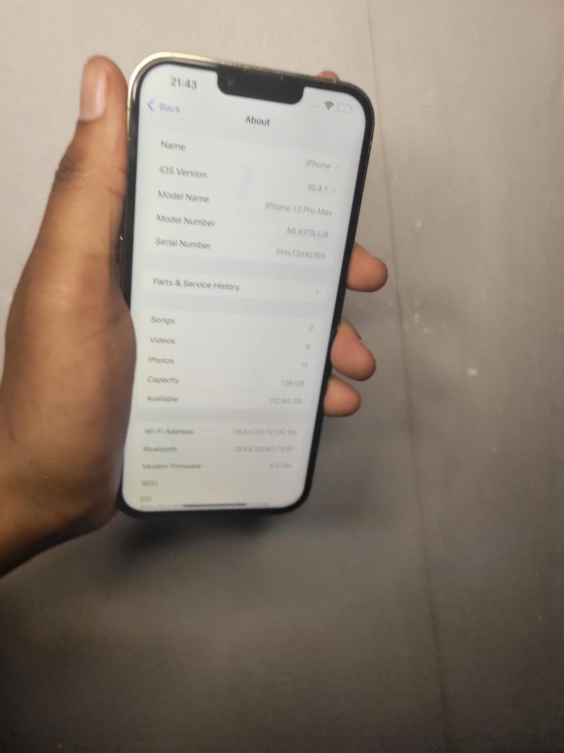 Apple iPhone 13promax 128gb 5G face ID dual Sim card smartphone Pro grade cameras