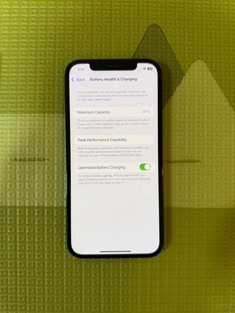 Refurbished iPhone 12 Pro 6.1 inches A14 Bionic · Face ID · 256GB · 6GB RAM · 12MP Triple Cam · 5G/LTE · 2815mAh · iOS Upgradable