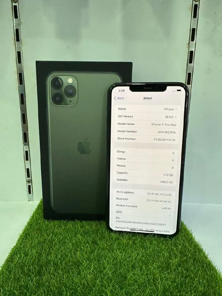 Refurbished Apple iPhone 11 Pro max  512 or 256G + 4GB 4G Face ID  Smartphone Face ID Unlock 6.5 Inch+4G Refurbished Phone