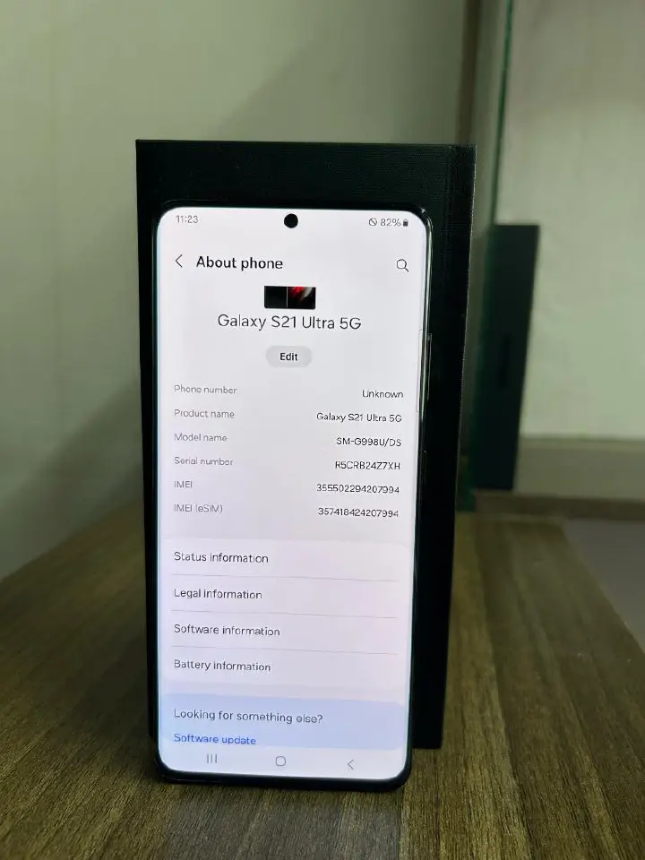 Refurbished smartphone Samsung Galaxy S21 Ultra 5G LTE 12GB+128GB 5000mAh 6.8"  108MP+40MP Android 12 single SIM Smartphone S21 Ultra
