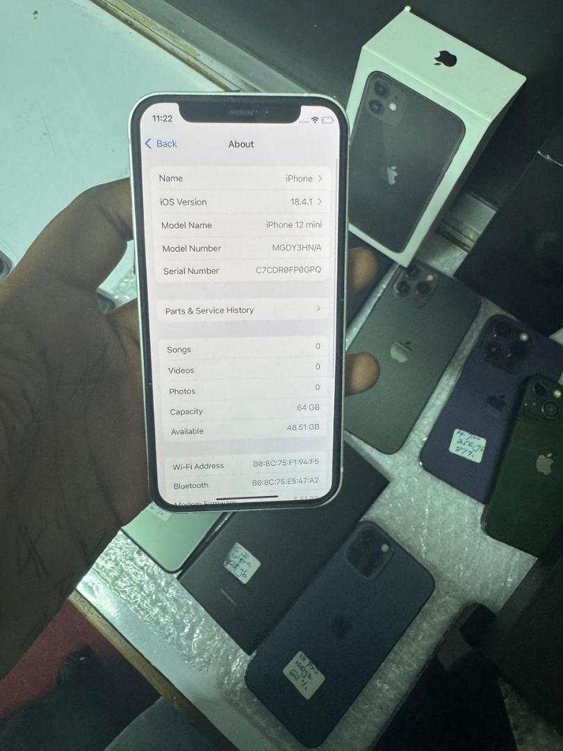 Refurbished Apple iPhone 12  Mini 64GB+ 6GB Face ID Unlock 5.4 Inch+5G phone Refurbished Phone All original