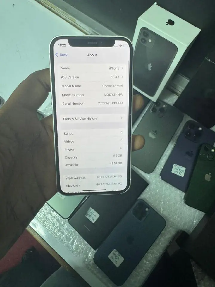 Refurbished Apple iPhone 12  Mini 128gb + 6GB Face ID Unlock 5.4 Inch+5G phone Refurbished Phone All original