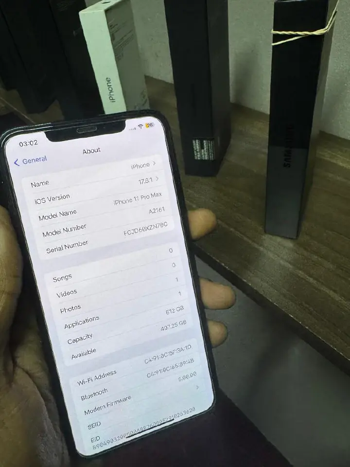 Apple iPhone 11 Pro max  512/256G + 4GB Smartphone Face ID Unlock 6.5 Inch+4G Refurbished Phone