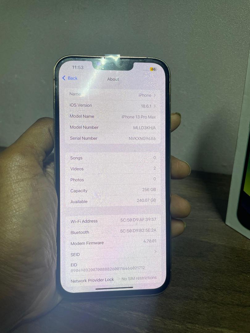 iphone 13 Pro Max 256GB Smartphone All original single sim