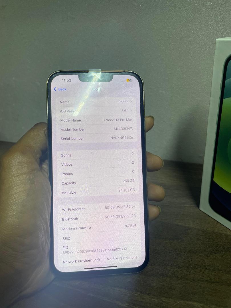 iphone 13 Pro Max 256GB Smartphone All original single sim
