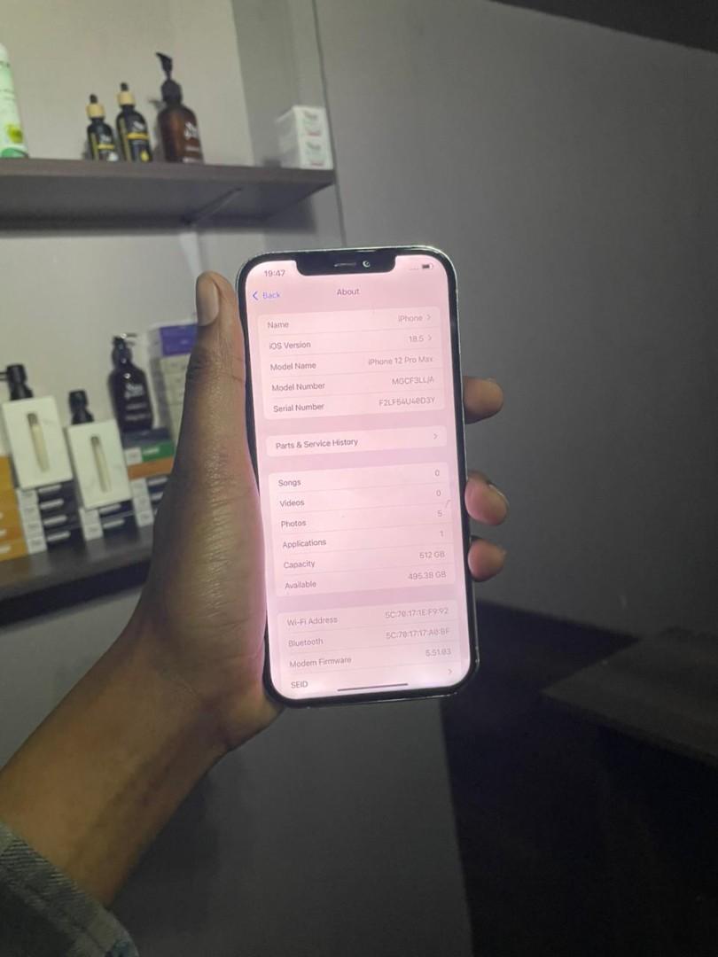 iPhone 12 Pro Max 512GB  Black Mint & White (Good battery health, Face ID OK, 2pcs)