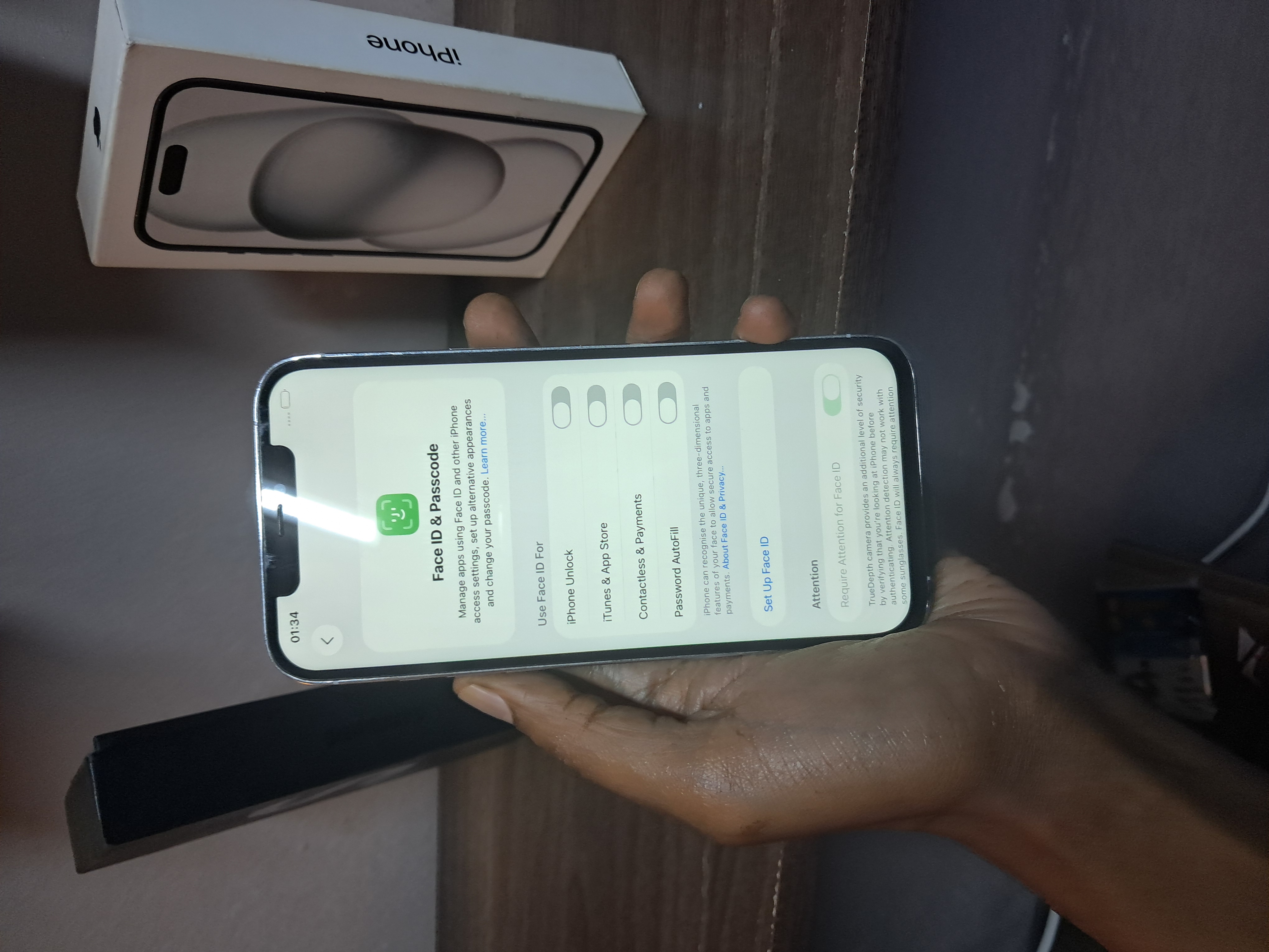 Refurbished iphone 12promax 6gb + 256gb with Face ID smartphone  5G Networks random colours