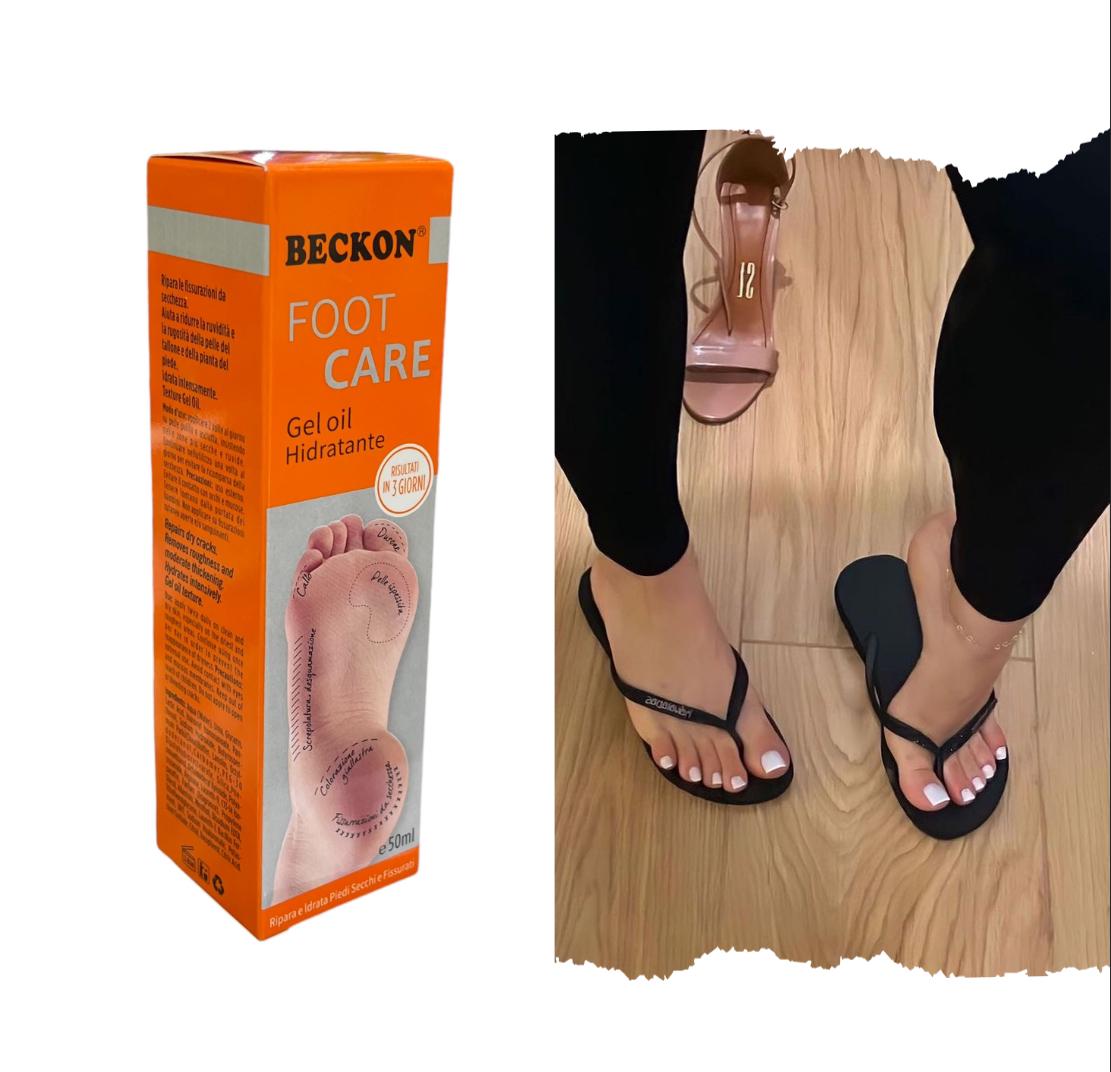 Beckon Foot Cream Moisturises Clears Darkness Nourishes through Careful Blending of Natural Extracts Repairs Dry Cracks Removes Roughness Hydrates Intensely Gel Oil Texture