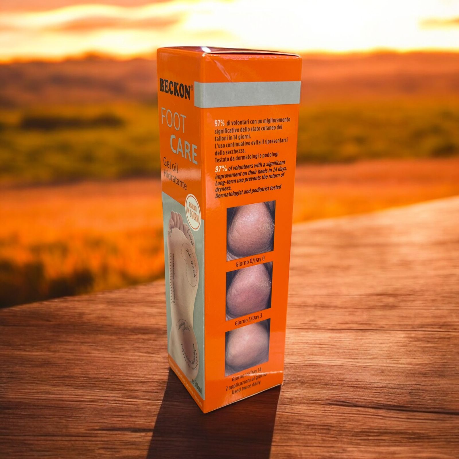 Beckon Foot Cream Moisturises Clears Darkness Nourishes through Careful Blending of Natural Extracts Repairs Dry Cracks Removes Roughness Hydrates Intensely Gel Oil Texture