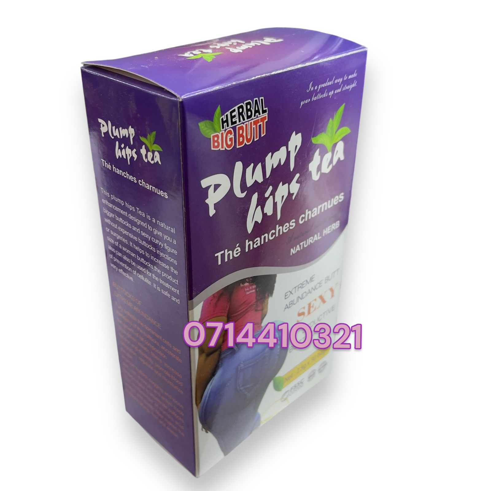 Hip Up Tea Plump Hips Tea for Curvy Figure with Ginseng Maca Extracts Pueraria Boost Estrogen Helps Fat Accumulation in the Hip and Glutes for a Curvier Look Natural Formula Hip Butt Emhance