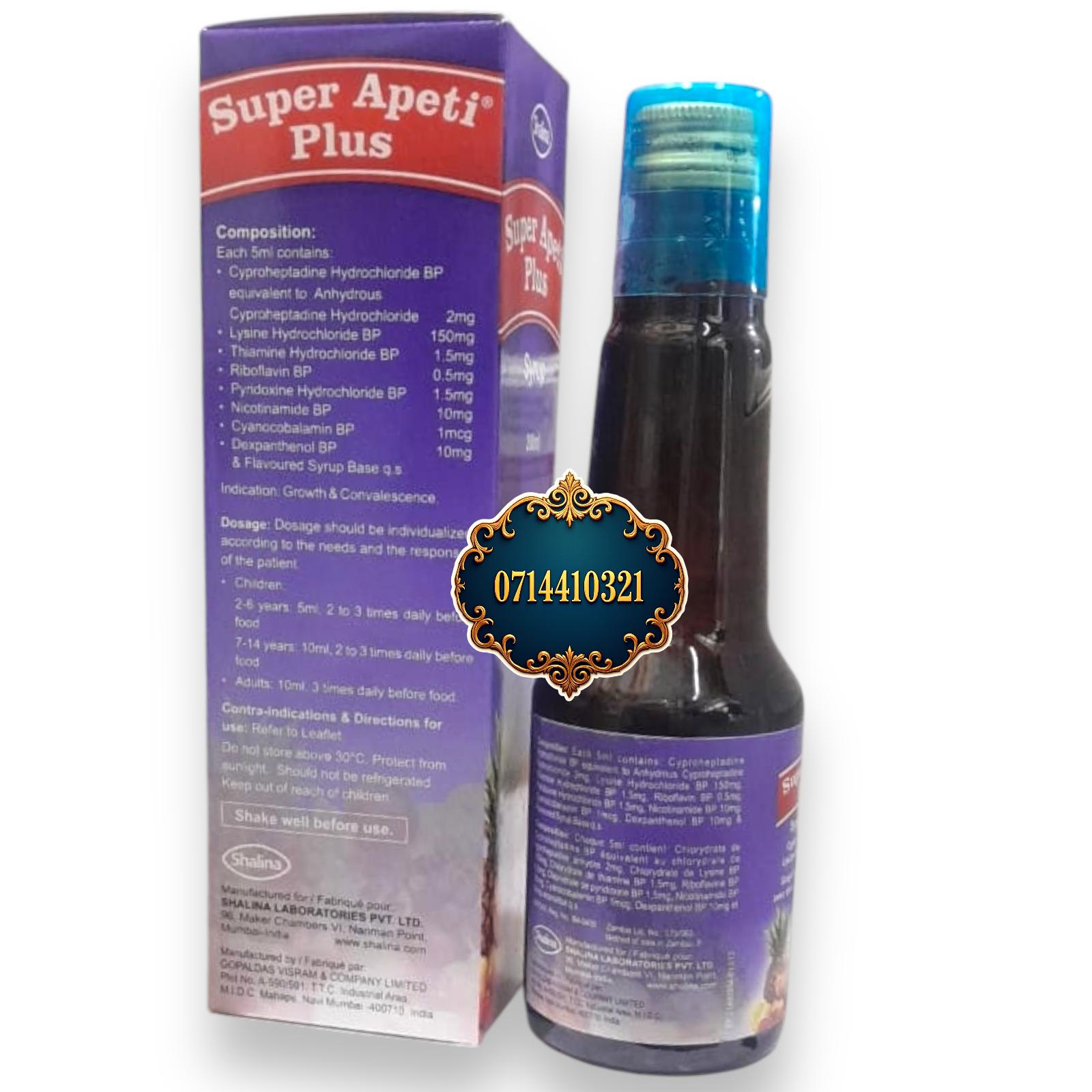 Weight Gain with Lysine and Vitamins Unisex for Men Women Guaranteed Gains 2-3kgs Weight Gain with Lysine and Vitamins Unisex for Men Women Guaranteed Gains 2-3kgs a Month SUPER APETI PLUS