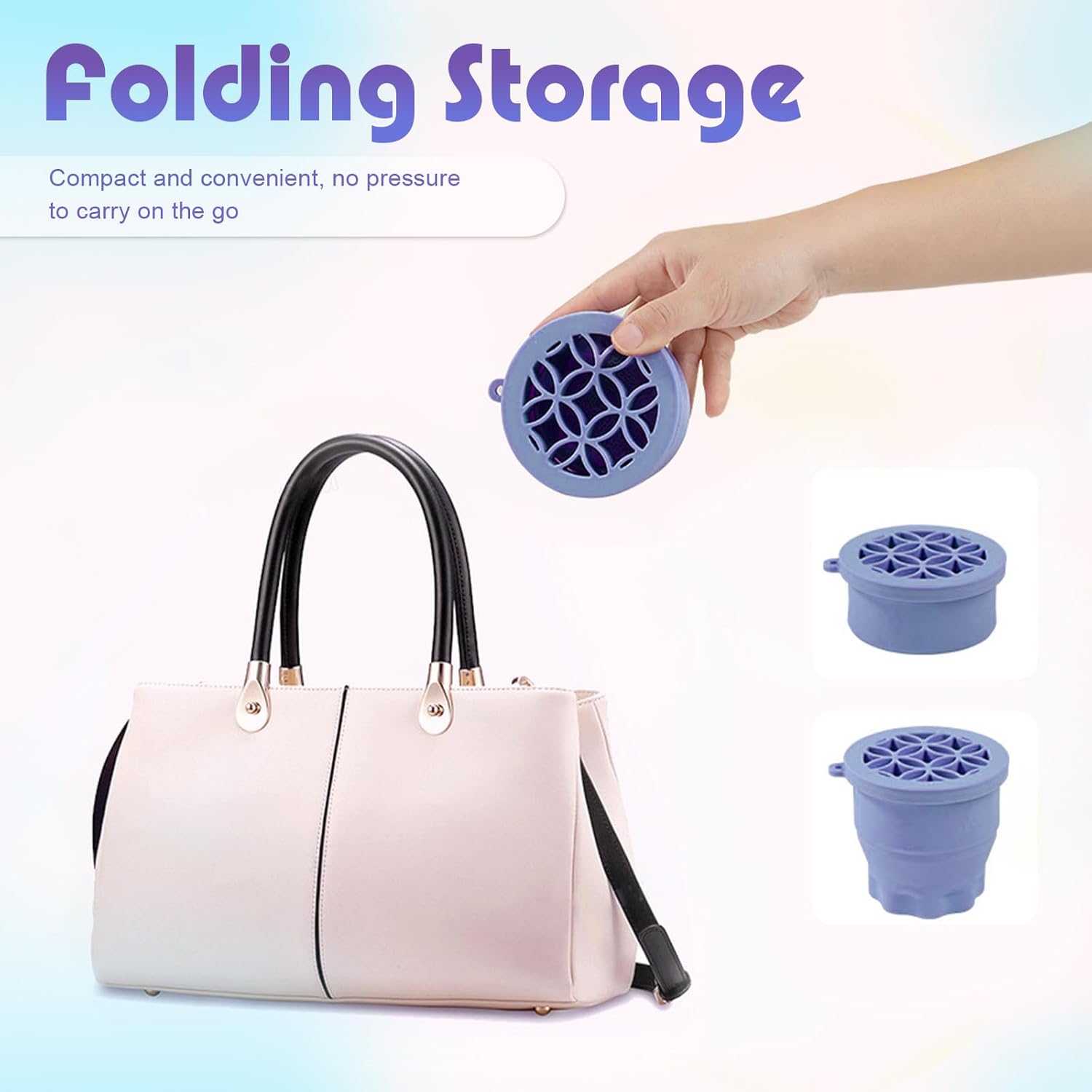 1pc Makeup Brush Cleaner, Foldable Portable Silicone Makeup Brush Cleaner Bowl, Cleaner Mat And Brush Holder 2 In 1,Clean And Dry Your Makeup Brushes In A Hurry
