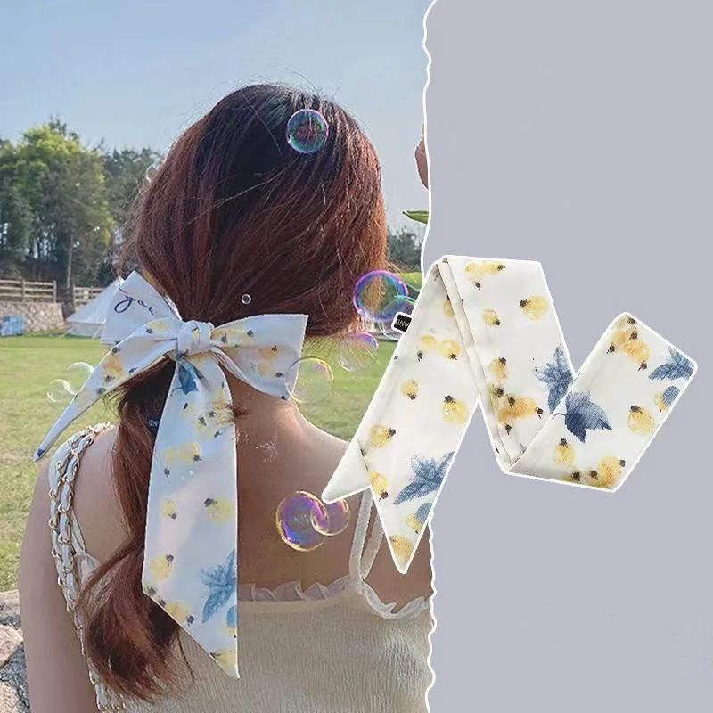 1pc ribbon scarf fashion new product hair tie ribbon headband headband headband accessories