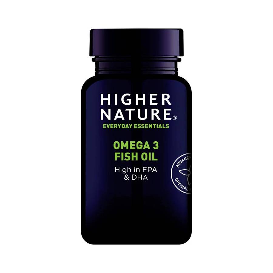 Higher Nature Omega 3 Fish Oil Capsules -90’s.Brain Function:Heart Health: