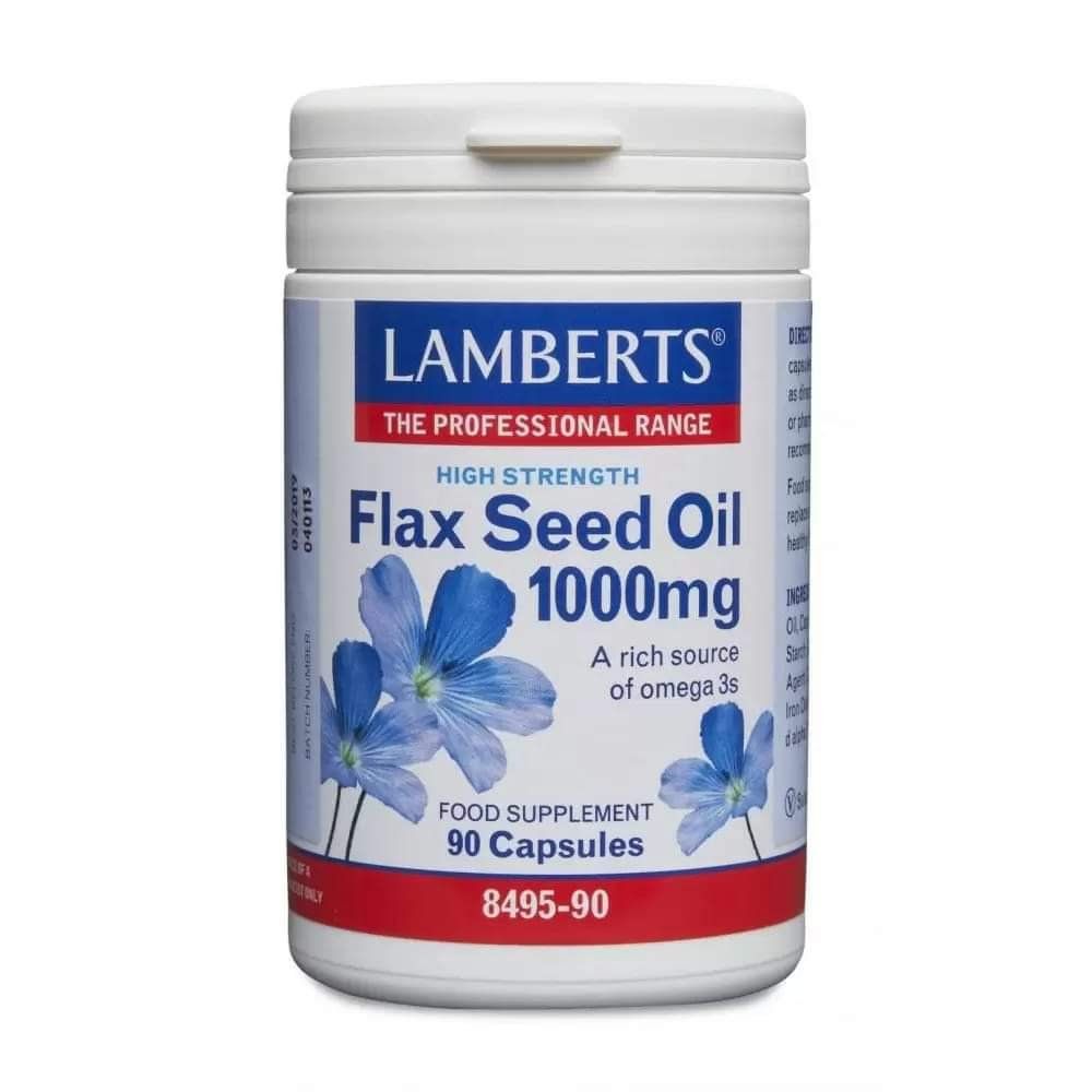 Lamberts Flaxseed Oil caps 1000mg Capsules -90’s