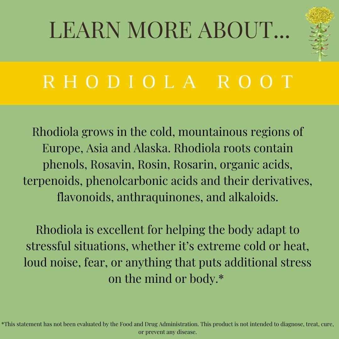 Natures Answer Rhodiola Root 30ml (Alcohol Free) -30ml- Stress, Mood , Anxiety & Stress Management