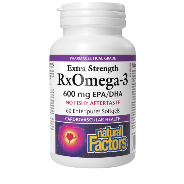 Natural Factors RxOmega3 600mg Esg 120-Brain and Heart Health.Visit our website:https://afyayangu.co.ke//