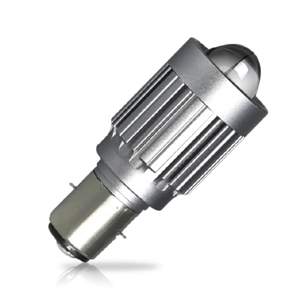 Motorcycle LED Headlight Bulb H4 BA20D 24W 12000Lm Bi Lens Dual Light Colors 6000K 3000K High Low For Motorcycle Lighting