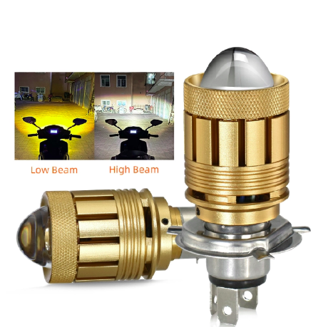 Motorcycle Bulb H4 9003 P43t 32W 16000Lm Dual Color Projector Lens Hi/Lo Light H6 HS1 BA20D Led Motorcycle Headlight