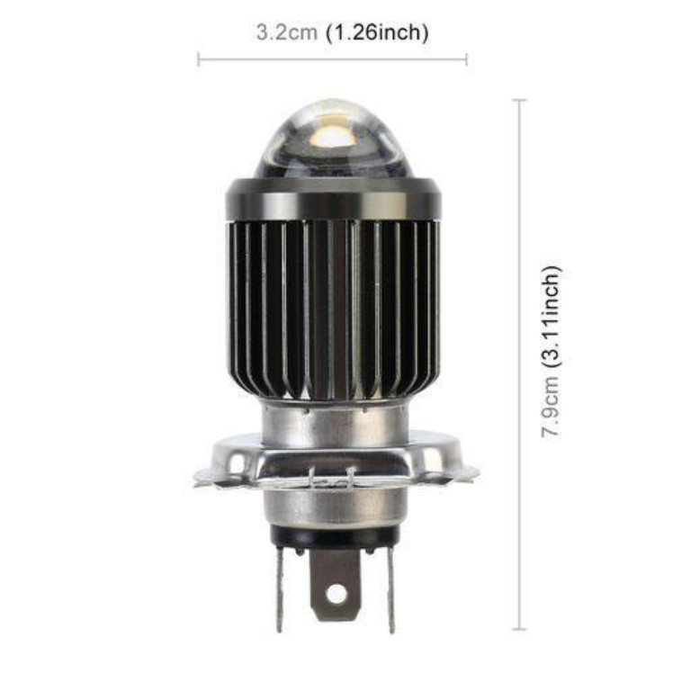 Motorcycle Bulb H4 9003 P43t 32W 16000Lm Dual Color Projector Lens Hi/Lo Light H6 HS1 BA20D Led Motorcycle Headlight