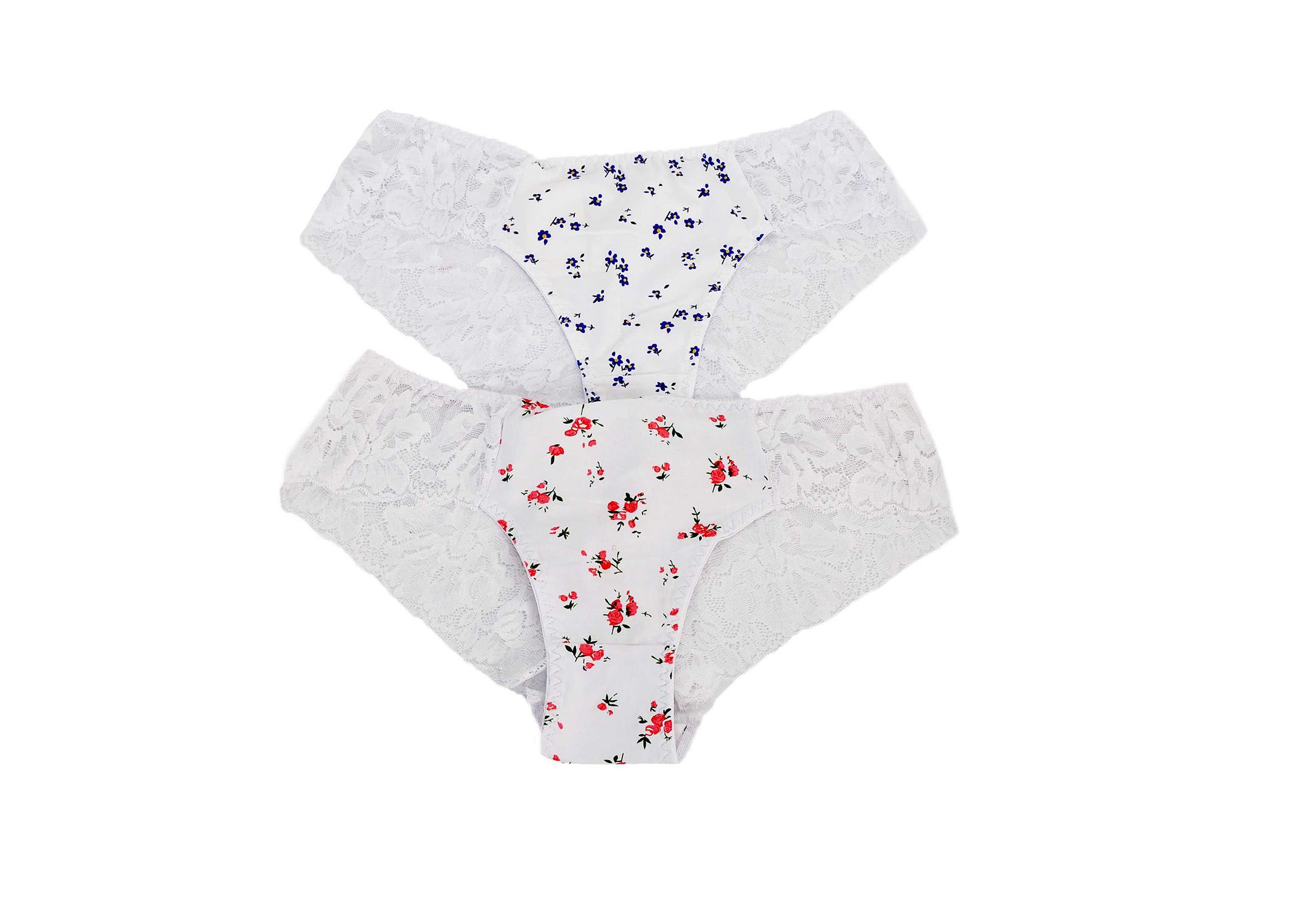 Solid Quality Girl's Laced Panties - 2 Pack