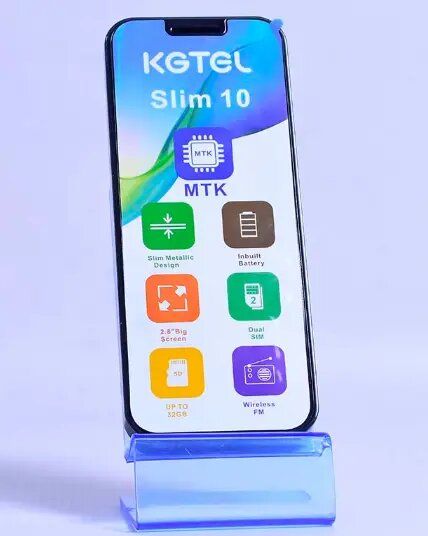 Phone KGTEL SLIM 10 2.8" Display Dual SIM Card 0.3MP Camera 1500 mAh ButtonFull touch TYPE-C Charger Featured Phones