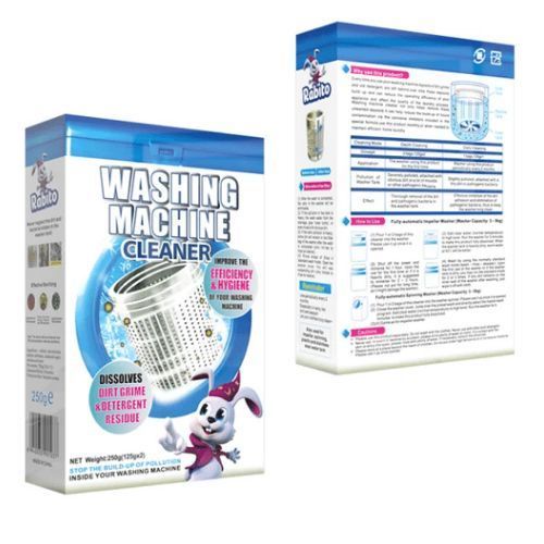 Drum washing machine antibacterial cleaning Powder- kills bacteria -powerful decontamination cleaner -for all types of Washing machines. Has antibacterial  properties and powerful decontantamination.