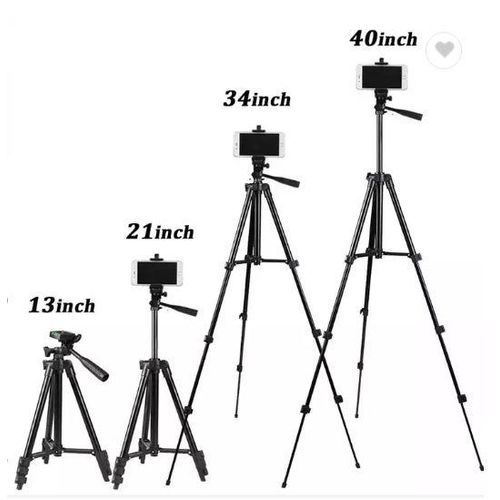 Tripod Stand For Camera & Phones With Phone Holder - 1.2 MetersTall Tripod. New design with wider flip leg locking system for fast setup and fold away. Comes with phone holder. Max operating height1,2