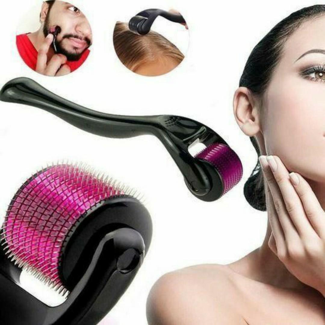 Derma Roller 0.5mm DERMAROLLER MICRO NEEDLE BEARD HAIR SKIN FACE WRINKLE & ANTI-AGING SKIN REJUVENATION DERMA