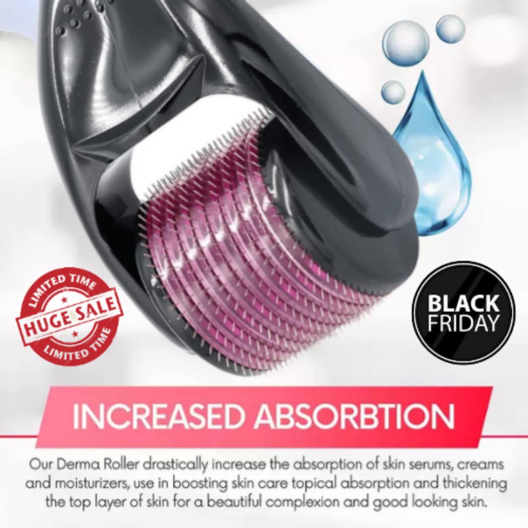 Derma Roller 0.5mm DERMAROLLER MICRO NEEDLE BEARD HAIR SKIN FACE WRINKLE & ANTI-AGING SKIN REJUVENATION DERMA