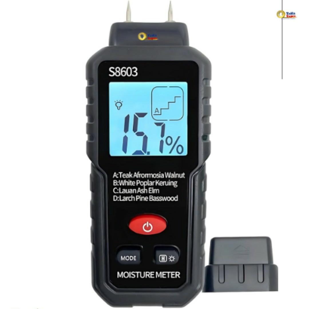 Two Pins Digital Wood Moisture Meter Paper Humidity Tester Wall Hygrometer Timber Damp Detector.Accurate Wood Meter: 2 sensitive electrode pins digital moisture meter measurement range 7.2- 70%