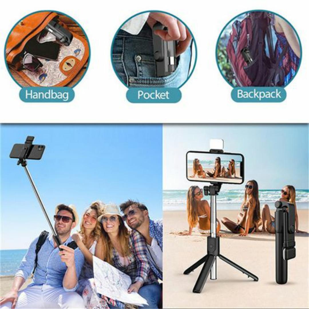 Tripod stand Wireless Fill Light Bluetooth Remote Tripod Blog Live Videos,YouTube Selfie Stick