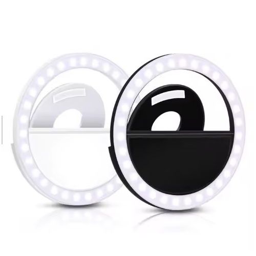 Portable Led Selfie Ring Light Mini Rechargeable Fill Light Live Clip-On Bulb Beauty Usb Photographic Super Bright Lighting For Makeup Vlog Video Recording
