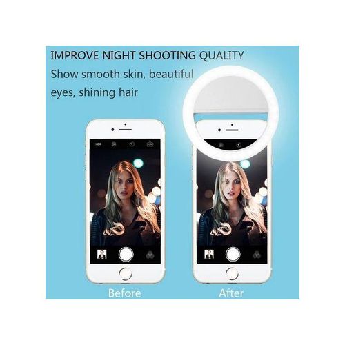 Portable Led Selfie Ring Light Mini Rechargeable Fill Light Live Clip-On Bulb Beauty Usb Photographic Super Bright Lighting For Makeup Vlog Video Recording