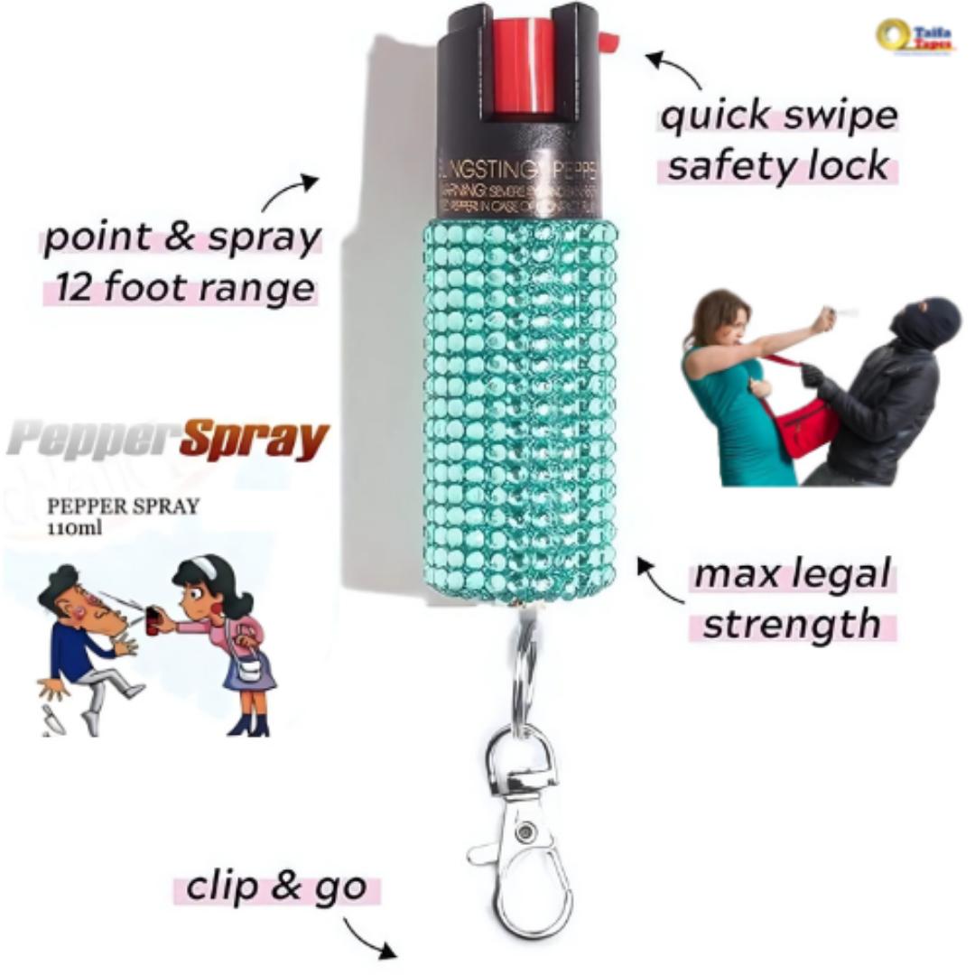 PEPPER SPRAY PERSONAL PROTECTION BODYGUARD LARGE SPRAY - DEFENCE & PROTECTION SPRAY WITH SAFETY TWIST LOCK