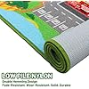 Kids Carpet Playmat Rug , Car Rug for Kids Cars, Non-Slip Town City Road Map Kids Rug for Playroom Bedroom Boys/Girls, Kids Car Mat Road Rug, Track Rug Car Play Rug for Kids Green kids gifts