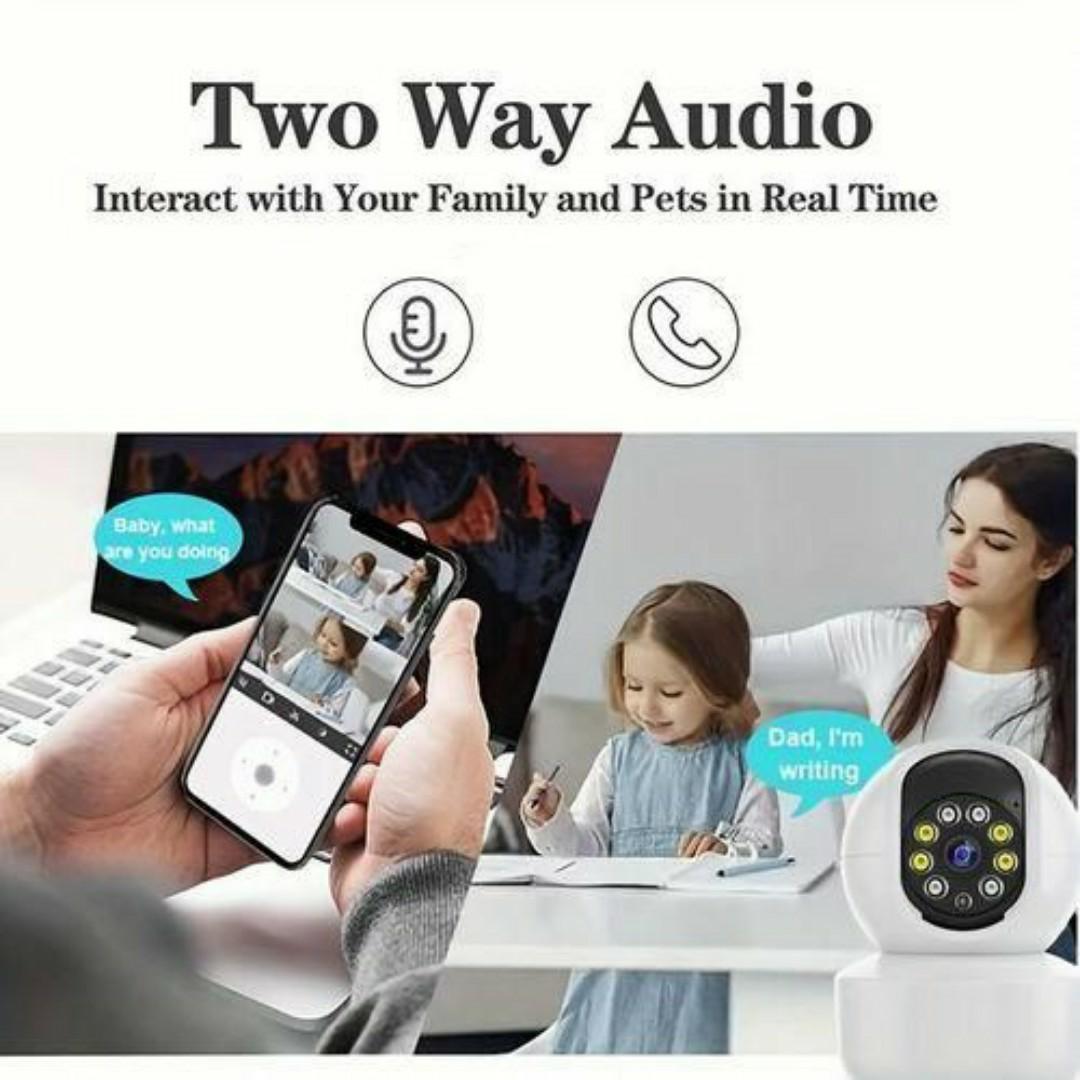 360° PANORAMIC ROTATING PTZ BULB CCTV SECURITY CAMERA Smart Wireless PTZ Security Camera – Dual-Band Wi-Fi - 360° View - Night Vision - Auto Tracking Stay connected and protected - day and night.