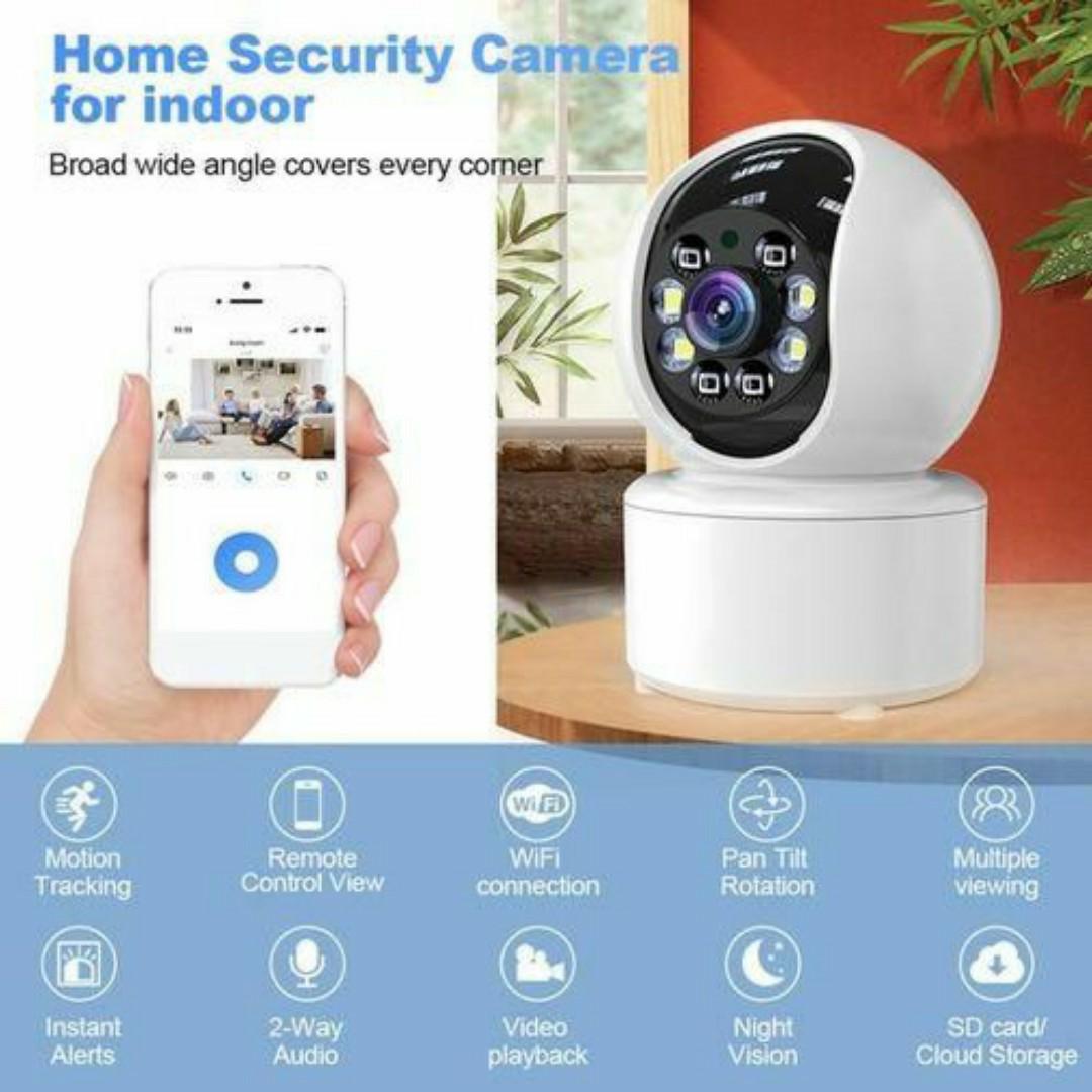 360° PANORAMIC ROTATING PTZ BULB CCTV SECURITY CAMERA Smart Wireless PTZ Security Camera – Dual-Band Wi-Fi - 360° View - Night Vision - Auto Tracking Stay connected and protected - day and night.