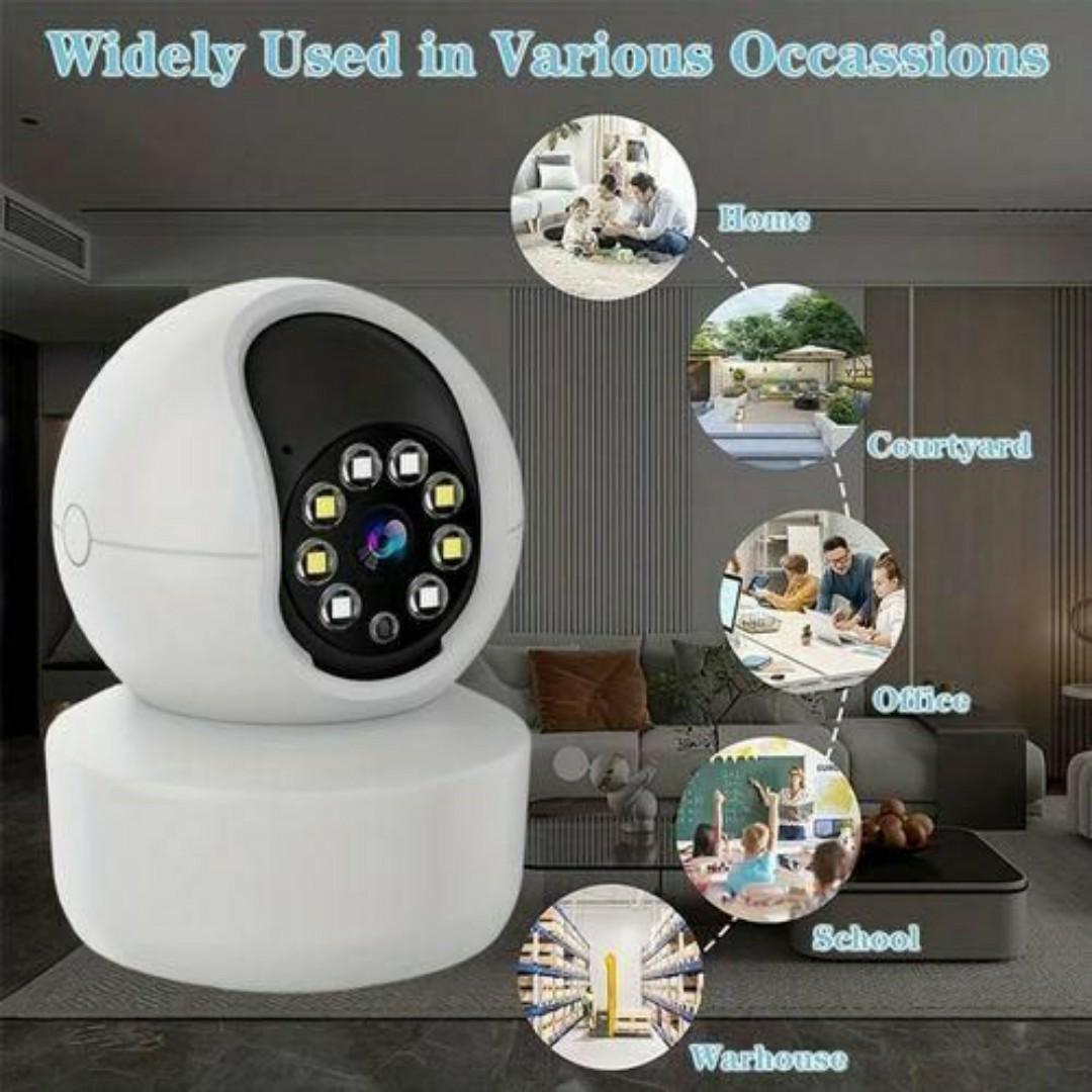 360° PANORAMIC ROTATING PTZ BULB CCTV SECURITY CAMERA Smart Wireless PTZ Security Camera – Dual-Band Wi-Fi - 360° View - Night Vision - Auto Tracking Stay connected and protected - day and night.