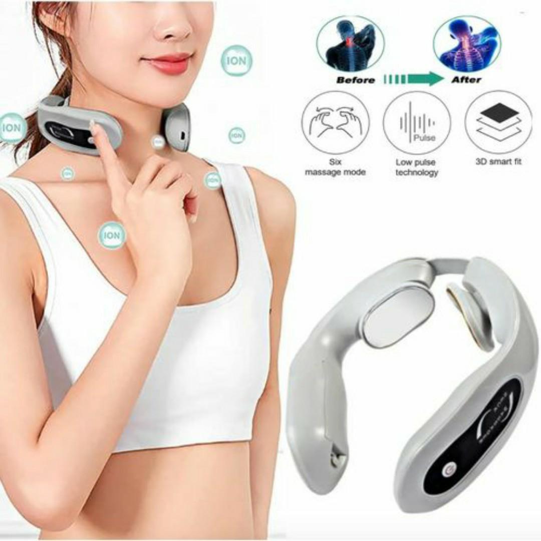 Smart Neck Massager – 6 Modes, Ion Pulse Therapy, Pain Relief & Ergonomic Fit - Rechargeable Wellness Gadget