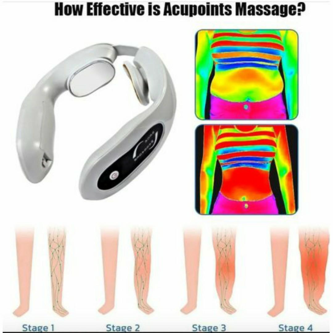 Smart Neck Massager – 6 Modes, Ion Pulse Therapy, Pain Relief & Ergonomic Fit - Rechargeable Wellness Gadget