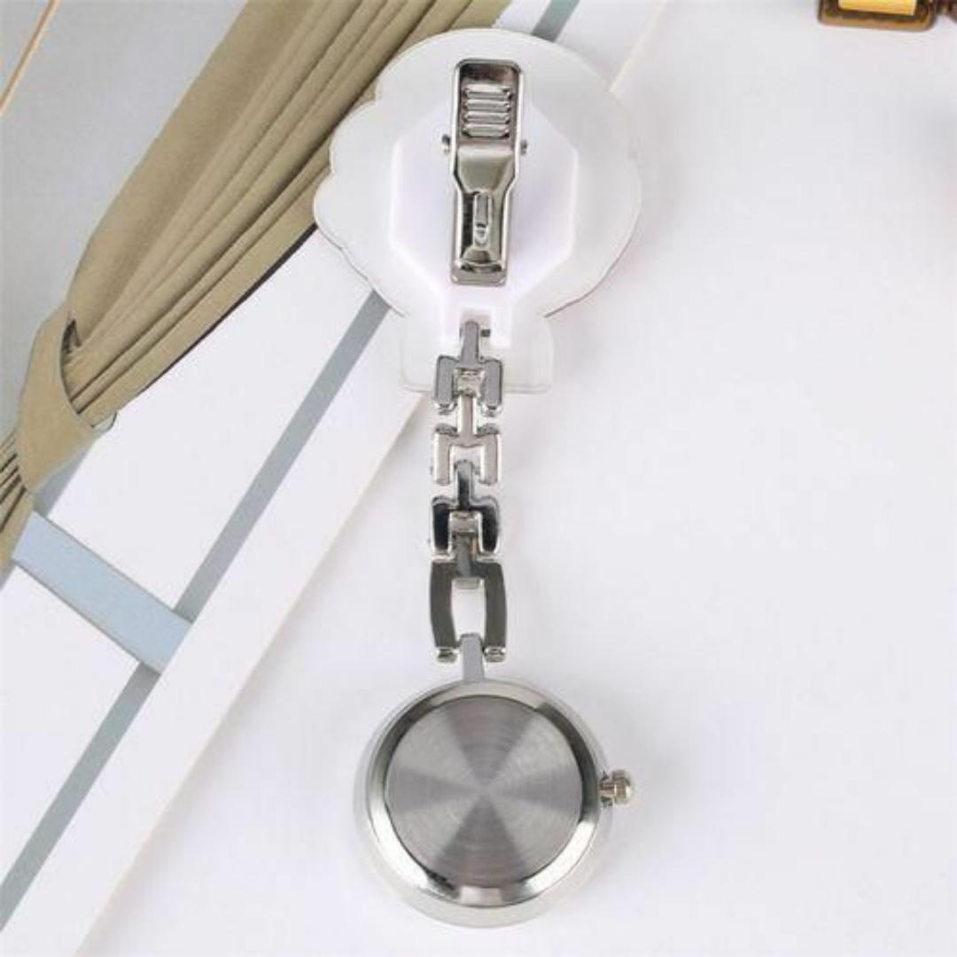 Medical Fob Pocket Watch for Nurses, Doctors & Medical Students – Clip-On Quartz Timepiece with Clear Dial & Chain – Ideal for Hospital Use