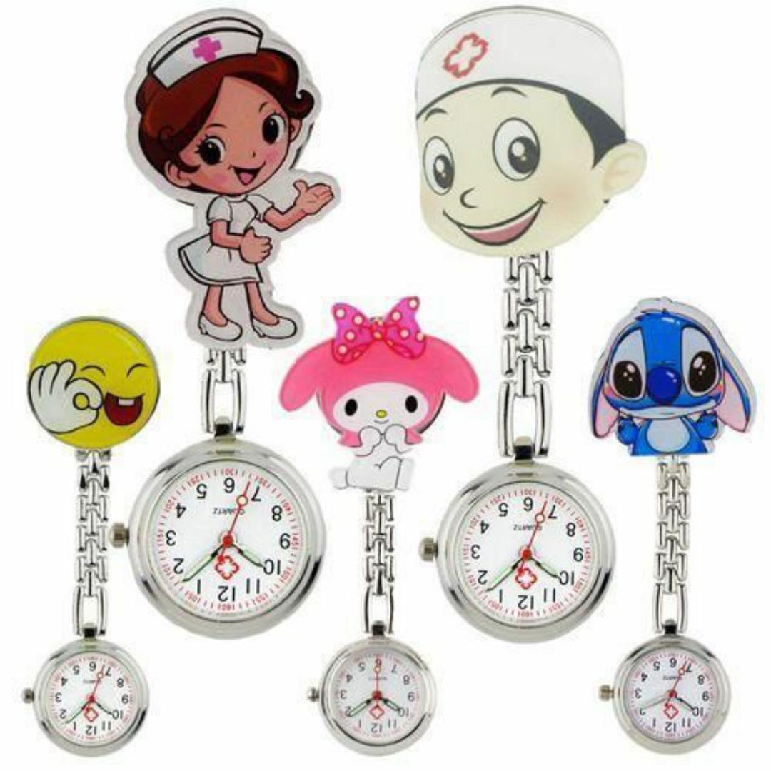 Medical Fob Pocket Watch for Nurses, Doctors & Medical Students – Clip-On Quartz Timepiece with Clear Dial & Chain – Ideal for Hospital Use